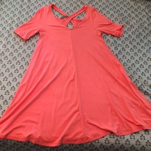 Coral Summer Dress/Coverup